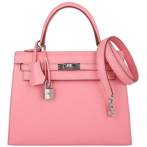 pink hermes kelly bag|vintage hermes vinyl kelly handbag.